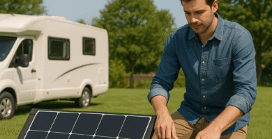 sistema solar portátil con generador