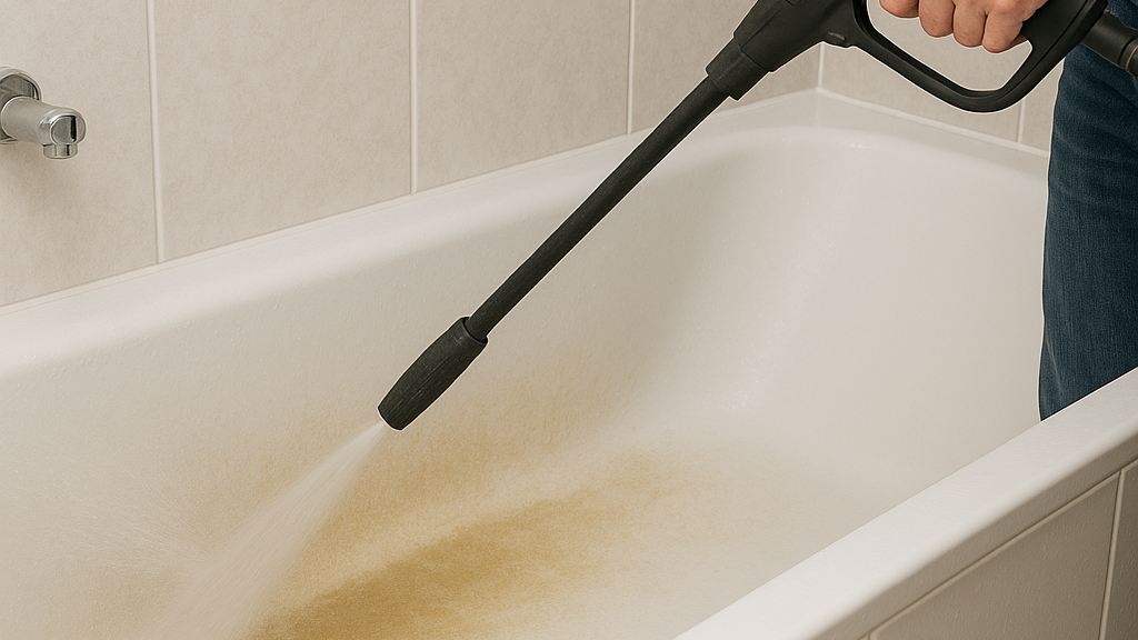 limpiar la bañera