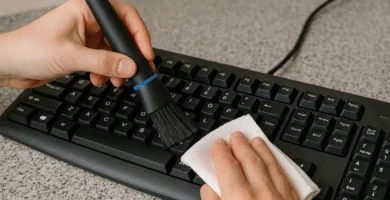 cómo limpiar un teclado de ordenador sin dañarlo