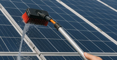 limpiar placas solares